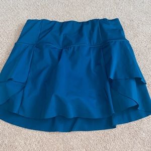 teal blue tennis skirt